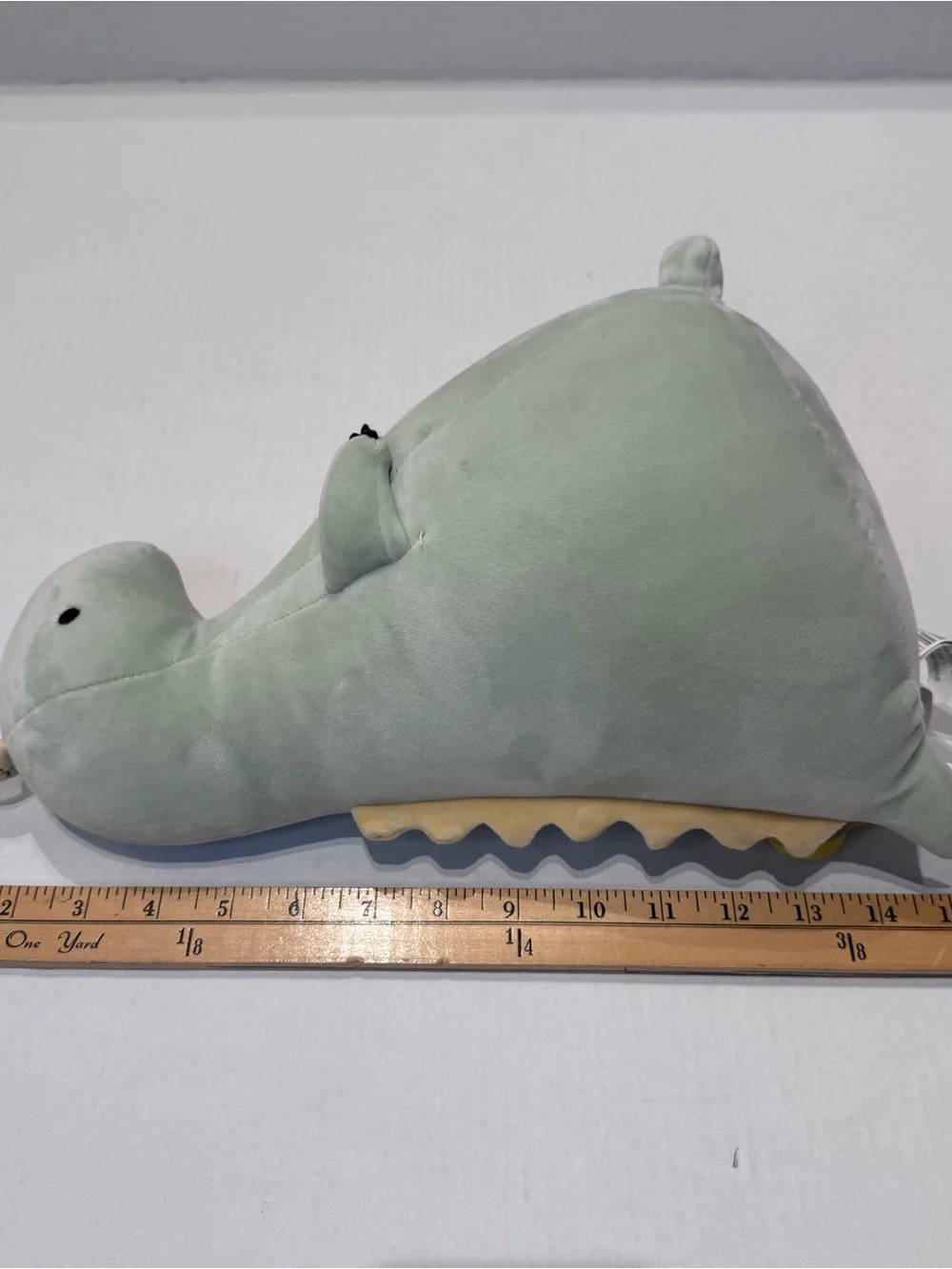 Roomies Party Dinosaur Minicushion Plush Dino Stuffed Animal Toy 15” Mint Green